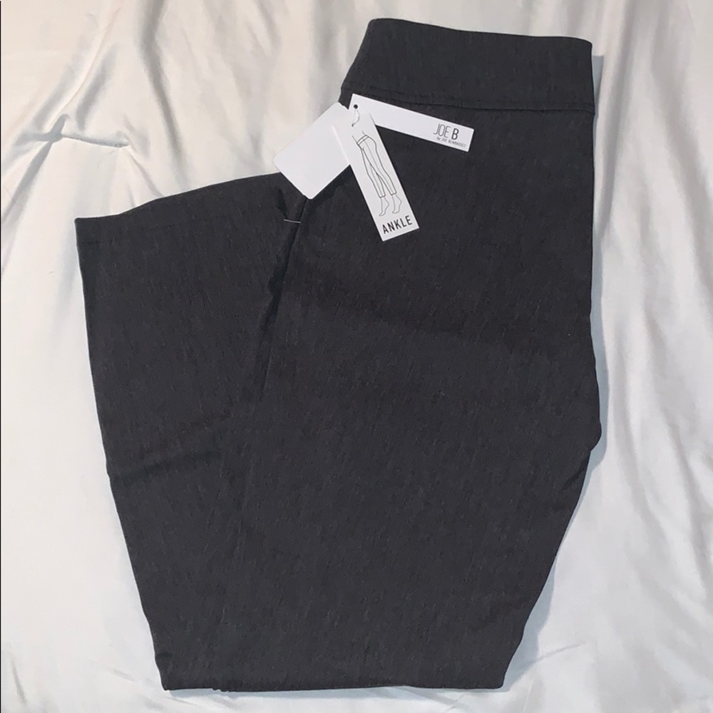 Full length, dress pants.